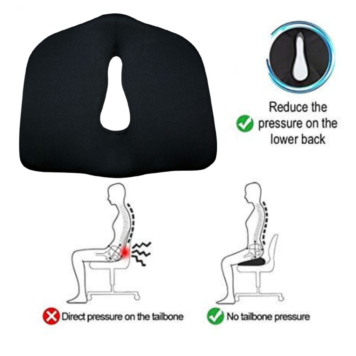 Allied Medical  AML Coccyx Orthopaedic Cushion