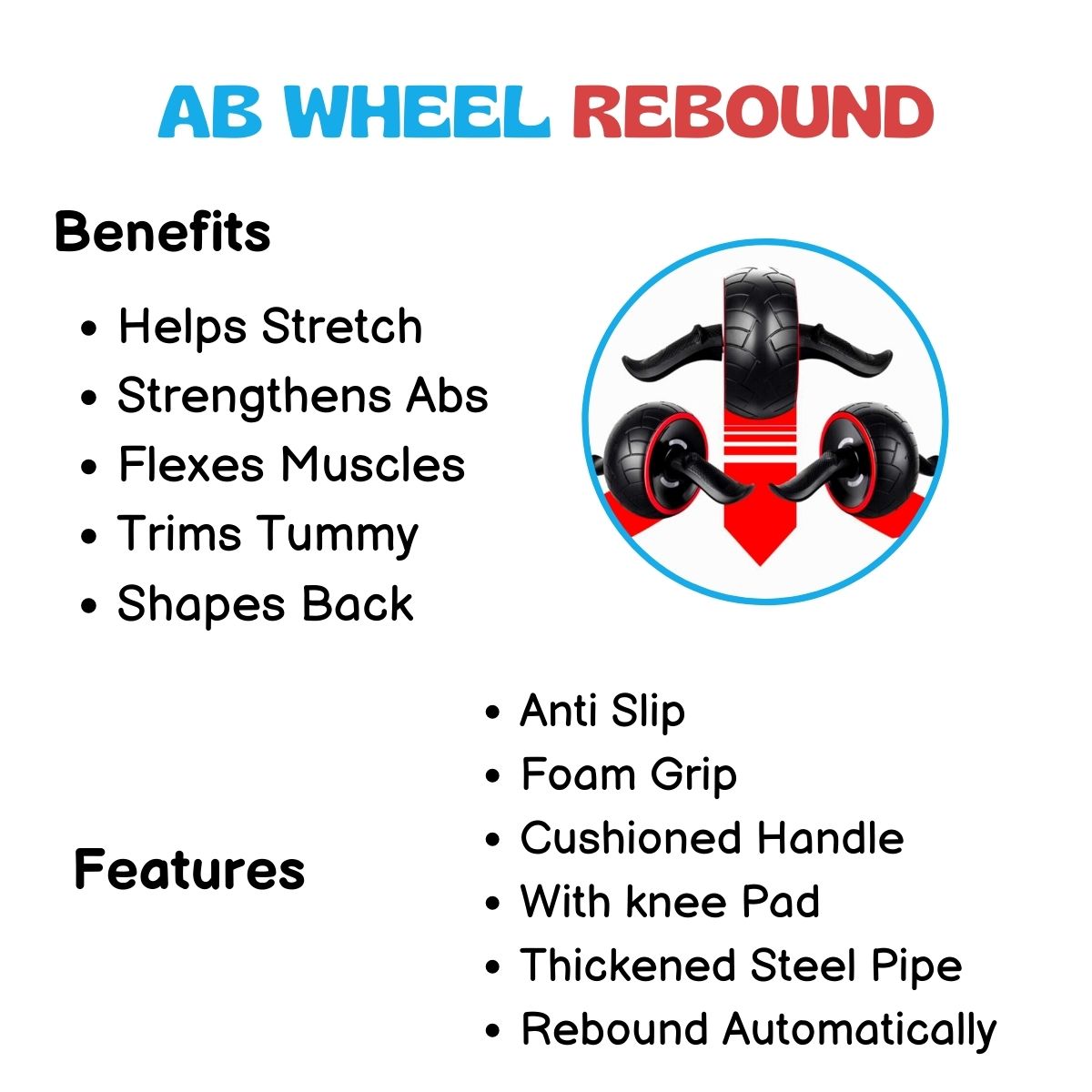 Ab wheel back hot sale