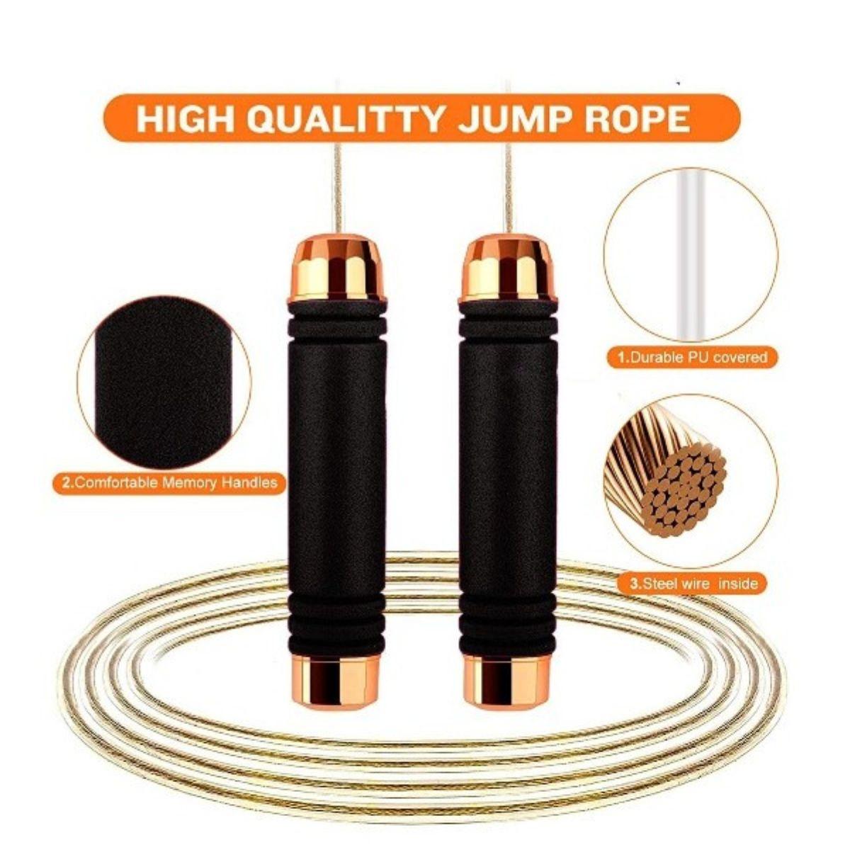 Golds gym weighted online jump rope